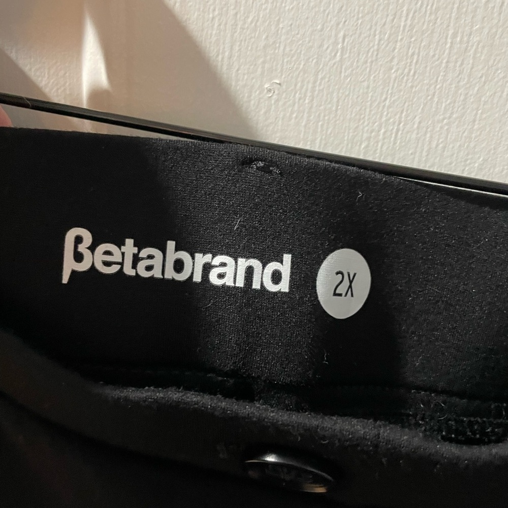 Betabrand Classic Black Trousers